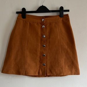 H&M Faux suede skirt